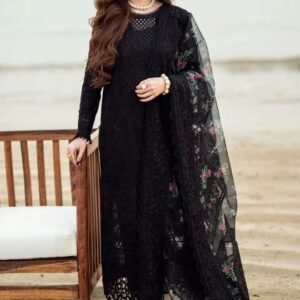 Eid Collection – Nureh Ladies 3PC Lawn Suit | Heavy Embroidery & Diamond Print Dupatta