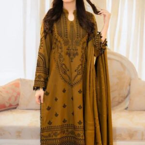 Binilyas Premium Lawn Suit – Article 1023 | Heavy Embroidered Chiffon Elegance